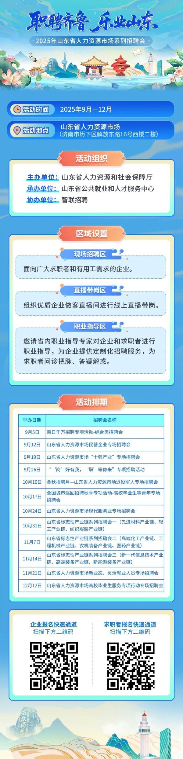 云操盘 这些工作等你来“挑”！9月至12月，山东将开展多场招聘活动